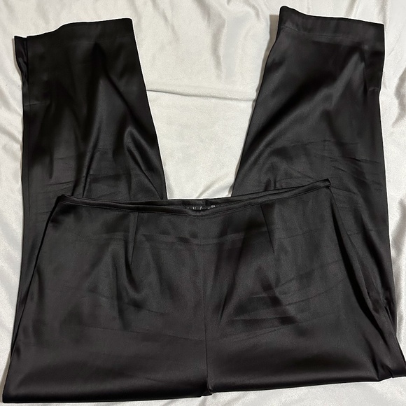 INC Woman Black Slick Side Entry High Waisted Dress Pants 18W - Picture 1 of 7
